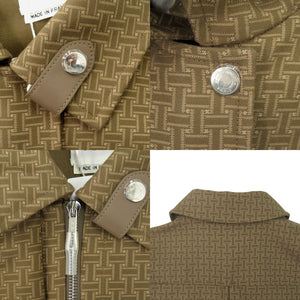 未使用品 エルメス モザイクベルト付き ショートコート コットン ベージュ アウター 0255【中古】HERMES