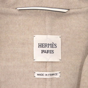 未使用 エルメス ダッフルコート カシミヤ ベージュ 0256【中古】HERMES