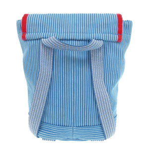 エルメス キッズ ホース カヴァルカラー コットン ブルー リュック デイパック 青 0291【中古】HERMES