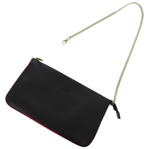 新品同様 クリスチャンルブタン チェーン ルビラ 1225230 カーフ ルビ ブラック 黒 ショルダーバッグ 0292【中古】Christian Louboutin