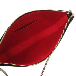 新品同様 クリスチャンルブタン チェーン ルビラ 1225230 カーフ ルビ ブラック 黒 ショルダーバッグ 0292【中古】Christian Louboutin