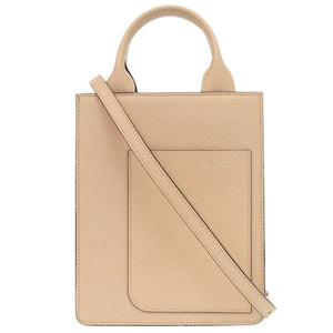 新品同様 ヴァレクストラ BOXY MICRO WBBX00037028LRL99PC レザー ベージュ ショルダーバッグ 0301【中古】Valextra