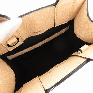 新品同様 ヴァレクストラ BOXY MICRO WBBX00037028LRL99PC レザー ベージュ ショルダーバッグ 0301【中古】Valextra