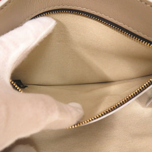 美品 マルニ MUSEO ミュゼオ レザー ベージュ 2WAY トートバッグ ショルダーバッグ 0305【中古】MARNI