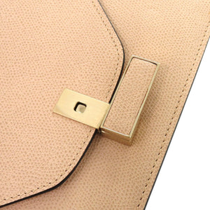 美品 ヴァレクストラ イジィデ 2WAY N460733 レザー ベージュ ゴールド金具 ショルダーバッグ 0309【中古】Valextra