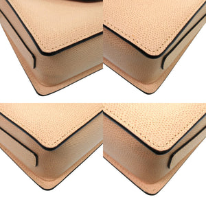 美品 ヴァレクストラ イジィデ 2WAY N460733 レザー ベージュ ゴールド金具 ショルダーバッグ 0309【中古】Valextra