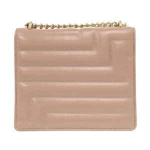 美品 ジミーチュウ ヴァレンヌ チェーン ショルダーバッグ レザー ピンクベージュ 0313【中古】JIMMY CHOO