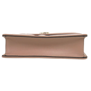 美品 ジミーチュウ ヴァレンヌ チェーン ショルダーバッグ レザー ピンクベージュ 0313【中古】JIMMY CHOO