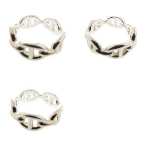 美品 エルメス シェーヌダンクル アンシェネ PM #54 シルバー925 リング 指輪 0318【中古】HERMES