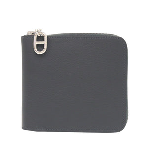 未使用 エルメス ジップアンゴー2 シェーヌダンクル エバーカラー グリミスティ シルバー金具 K刻印(2025年製) 二つ折り財布 グレー 0322【中古】HERMES