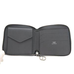 未使用 エルメス ジップアンゴー2 シェーヌダンクル エバーカラー グリミスティ シルバー金具 K刻印(2025年製) 二つ折り財布 グレー 0322【中古】HERMES