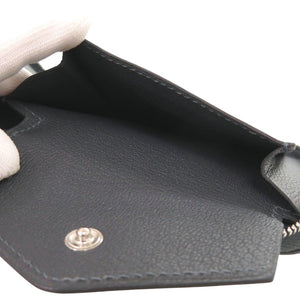 未使用 エルメス ジップアンゴー2 シェーヌダンクル エバーカラー グリミスティ シルバー金具 K刻印(2025年製) 二つ折り財布 グレー 0322【中古】HERMES