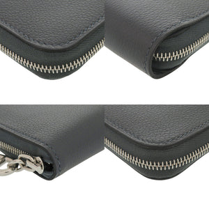 未使用 エルメス ジップアンゴー2 シェーヌダンクル エバーカラー グリミスティ シルバー金具 K刻印(2025年製) 二つ折り財布 グレー 0322【中古】HERMES