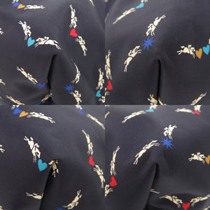 美品 ロンシャン ル プリアージュ シュヴォエレ ナイロン ネイビー トートバッグ 0358【中古】Longchamp