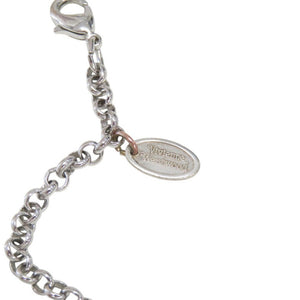 美品 ヴィヴィアンウエストウッド オーブ メタル ラインストーン シルバー ネックレス 0370【中古】Vivienne Westwood
