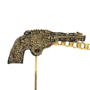 ドルチェ アンド ガッバーナ ジュエルガン メタル ビーズ ゴールド 金 ブローチ 0375【中古】DOLCE&GABBANA