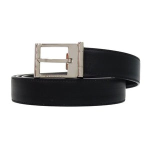 新品同様 ブルガリ ベルト レザー ブラック サイズ110 0403【中古】BVLGARI メンズ
