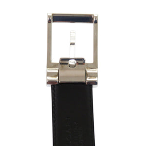 新品同様 ブルガリ ベルト レザー ブラック サイズ110 0403【中古】BVLGARI メンズ