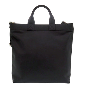 美品 バーバリー ロゴ ブラック ナイロン 2way トートバッグ 黒 0410【中古】BURBERRY