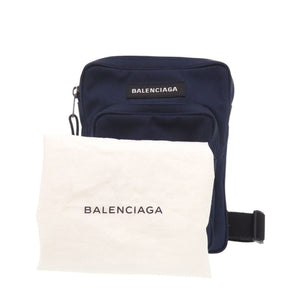 美品 バレンシアガ 620260 ナイロン ネイビー ボディバッグ ショルダーバッグ 0434【中古】BALENCIAGA