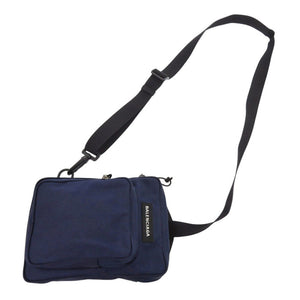 美品 バレンシアガ 620260 ナイロン ネイビー ボディバッグ ショルダーバッグ 0434【中古】BALENCIAGA