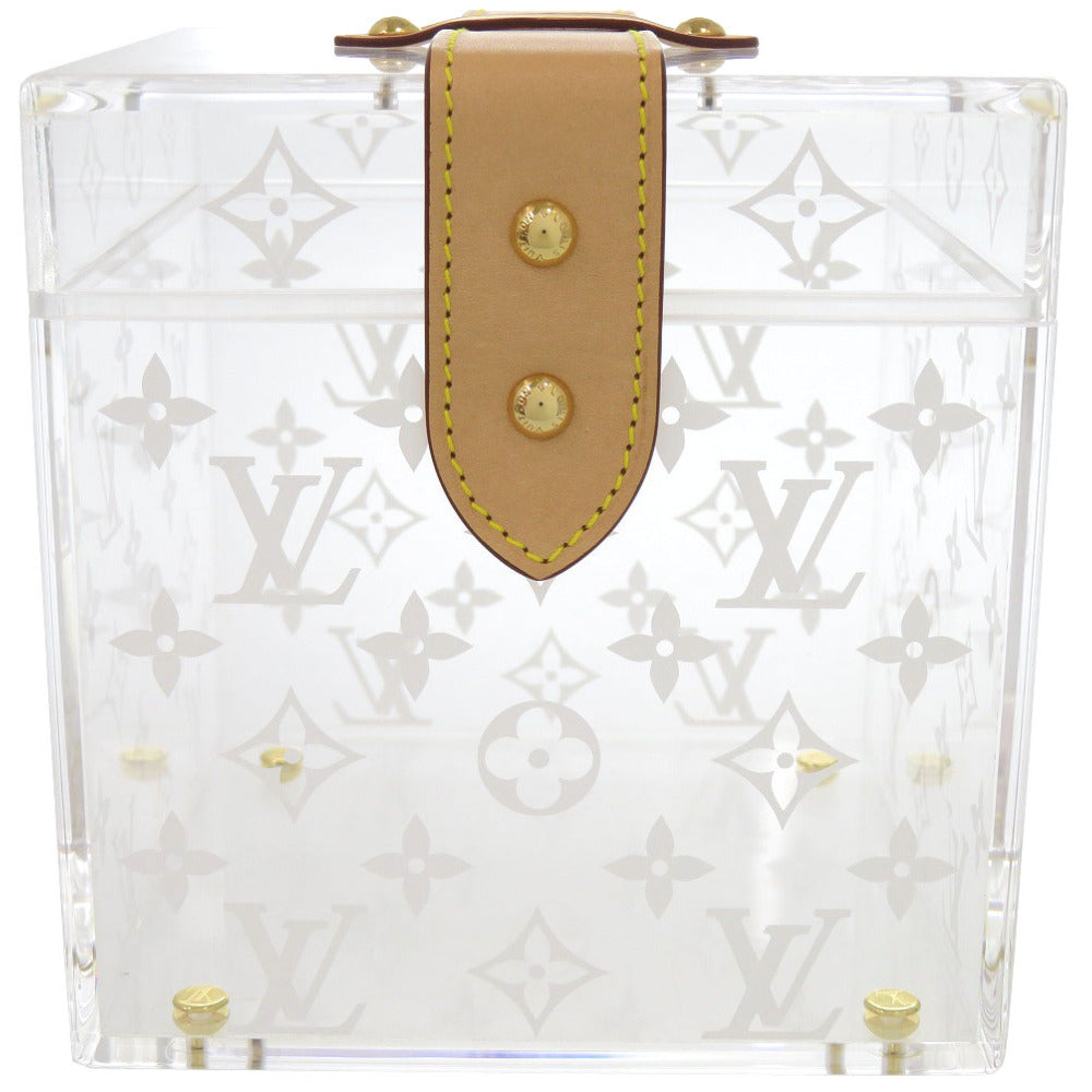 美品 ルイ ヴィトン ボワット スコット モノグラム GI0481 プレキシガラス クリア メイクボックス ジュエリーケース 小物入れ LV 0435【中古】LOUIS VUITTON