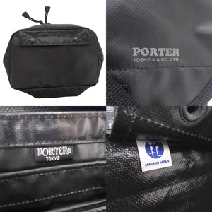 美品 ポーター PORTER SONIC CONVERTIBLE MESSENGER BAG メッセンジャーバッグ PVC ブラック 0471【中古】吉田カバン