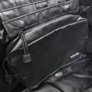美品 ポーター PORTER SONIC CONVERTIBLE MESSENGER BAG メッセンジャーバッグ PVC ブラック 0471【中古】吉田カバン