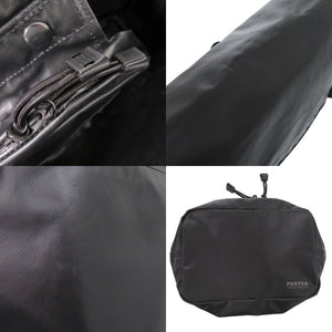 美品 ポーター PORTER SONIC CONVERTIBLE MESSENGER BAG メッセンジャーバッグ PVC ブラック 0471【中古】吉田カバン