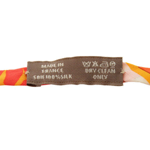 新品同様 エルメス プティアッシュ シルク オレンジ ネックレス 0519 【中古】 HERMES