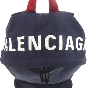 バレンシアガ WHEEL 525162 ナイロン ネイビー リュック デイパック 0524【中古】BALENCIAGA