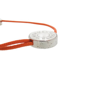 美品 エルメス セリエ コードブレスレットメタル オレンジ 0534【中古】HERMES
