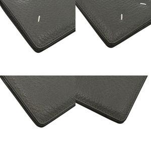 新品同様 メゾン マルジェラ 4ステッチ 二つ折り ウォレット S56UI0140P4455T8127 グレインレザー カーフレザー カイユーグレー 灰 二つ折り財布 0556【中古】Maison Margiela