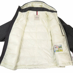 美品 モンクレール ARMENTIERES ウールフーデッドダウンジャケット アミ アレクサンドル マテュッシ AMI Alexandre Mattiussi B20914192085 57644 グレー 0563【中古】MONCLER
