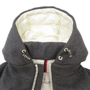 美品 モンクレール ARMENTIERES ウールフーデッドダウンジャケット アミ アレクサンドル マテュッシ AMI Alexandre Mattiussi B20914192085 57644 グレー 0563【中古】MONCLER