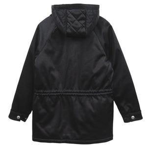 未使用品 シャネル ココマークボタン デタッチャブル フーデッド ジップアップ中綿ジャケット P74341V66902 サイズ36 ポリエステル ポリアミド ブラック 黒 アウター 0564【中古】CHANEL レディース