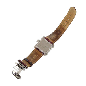 シャリオール アクター SS 型押しレザー シルバー クオーツ 腕時計 0568【中古】CHARRIOL