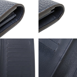 ルイ ヴィトン ポルトフォイユ プラザ M58818 トリヨンレザー オセアン ネイビー 長財布 紺 LV 0582【中古】LOUIS VUITTON