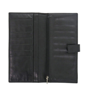 ロエベ アナグラム ナッパレザー ブラック 長財布 黒 0583【中古】LOEWE