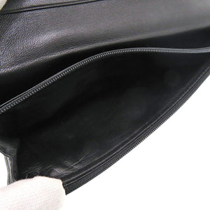 ロエベ アナグラム ナッパレザー ブラック 長財布 黒 0583【中古】LOEWE