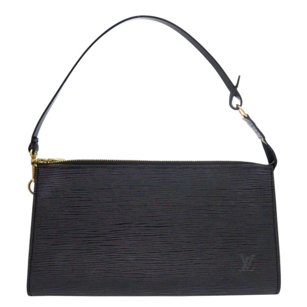 美品 ルイ ヴィトン ポシェット アクセソワール エピ M52942 エピレザー ノワール ポーチ 黒 LV 0587【中古】LOUIS VUITTON