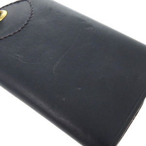 美品 イルビゾンテ 54 1 5432404150 牛革 メタル ネイビー 紺 キーケース 0591【中古】IL BISONTE