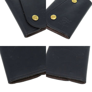 美品 イルビゾンテ 54 1 5432404150 牛革 メタル ネイビー 紺 キーケース 0591【中古】IL BISONTE
