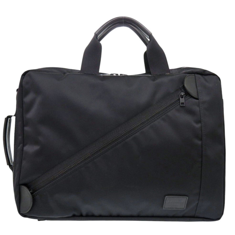 美品 ラゲッジレーベル ブリーフケース ZONE 973-05751 ナイロン ブラック ビジネスバッグ リュック 黒 0598【中古】吉田カバン LUGGAGE LABEL