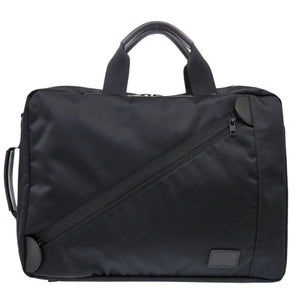 美品 ラゲッジレーベル ブリーフケース ZONE 973-05751 ナイロン ブラック ビジネスバッグ リュック 黒 0598【中古】吉田カバン LUGGAGE LABEL