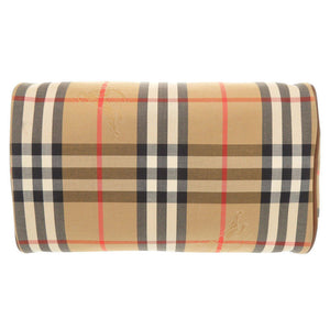 美品 バーバリー ヴィンテージ ノバチェック キャンバス レザー ベージュ ブラウン 2WAY ハンドバッグ ミニボストンバッグ ショルダーバッグ 0604【中古】BURBERRY