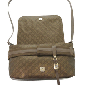 美品 ゲラルディーニ ポリエステル ブラウン ショルダーバッグ 0606【中古】GHERARDINI