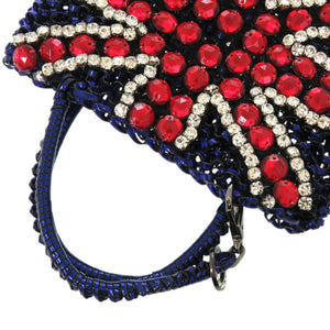 美品 アンテプリマ ミニ ユニオンジャック ワイヤー ブルー ハンドバッグ 0607【中古】ANTEPRIMA