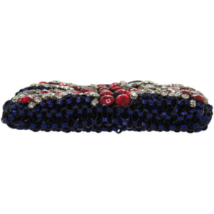 美品 アンテプリマ ミニ ユニオンジャック ワイヤー ブルー ハンドバッグ 0607【中古】ANTEPRIMA