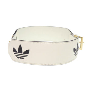美品 グッチ アディダス ホースビット 625854 レザー ホワイト ベルト 白 0608【中古】GUCCI